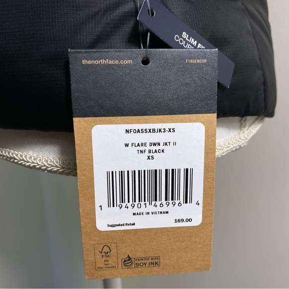 The North Face Women's Flare Down Jacket 2 TNF Black Sz XS S M L XL NWT - Picture 5 of 12